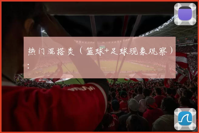热门混搭类（篮球+足球现象观察）：